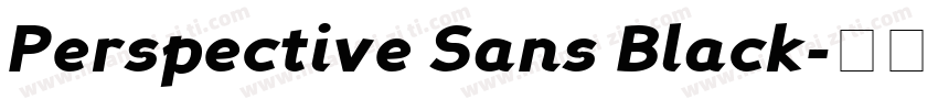 Perspective Sans Black字体转换